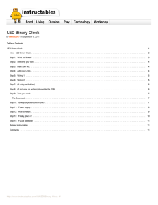 Instructables.com - LED Binary Clock