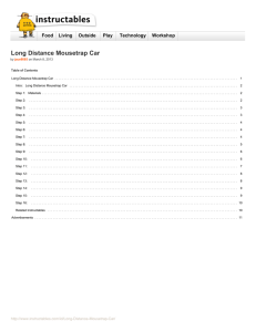 Instructables.com - Long Distance Mousetrap Car - arduino-info