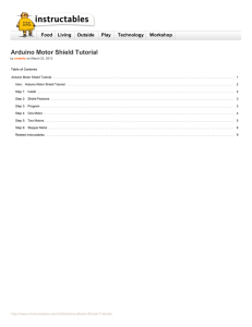 Instructables.com - Arduino Motor Shield Tutorial