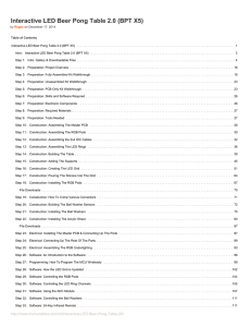 Instructables.com - Interactive LED Beer Pong Table 2.0 (BPT X5)