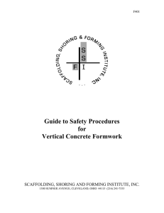 Guide to Safety Procedures for Vertical Concrete Formwork