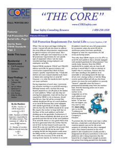 Core Newsletter - Core Safety Group