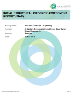 INITIAL STRUCTURAL INTEGRITY ASSESSMENT REPORT (SIAR)