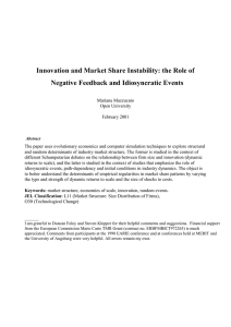 Innovation and Market Share Instability: the Role of Negative