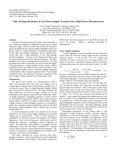 Chip−Package Resonance in Core Power Supply