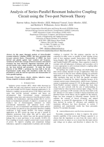 Analysis of Series-Parallel Resonant Inductive Coupling Circuit