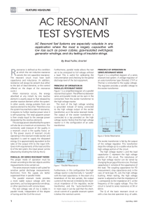 AC RESONANT TEST SYSTEMS