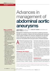 Advances in management of abdominal aortic