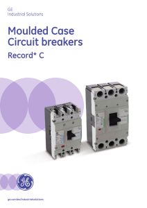 GE - Record C - Moulded Case Circuit Breakers