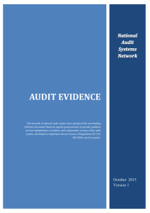 audit evidence - Livsmedelsverket