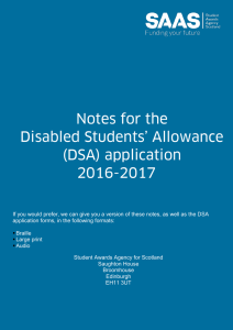 DSA - Student Awards Agency For Scotland