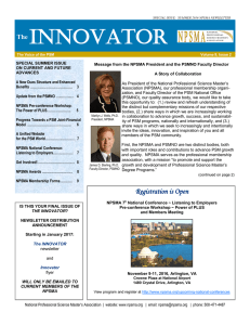 The Innovator, Volume 9, Issue 2 - National Professional Science