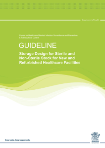 Guideline: Storage Design for Sterile and Non