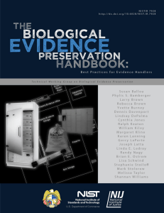 The Biological Evidence Preservation Handbook