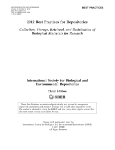 2012 Best Practices for Repositories Collection, Storage, Retrieval