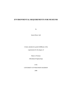 environmental requirements for museums