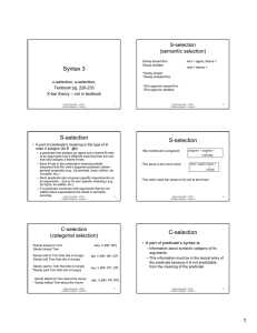 Syntax 3 - Brown University