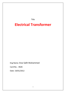 Electrical Transformer