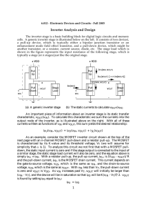 Inverter Analysis and Design