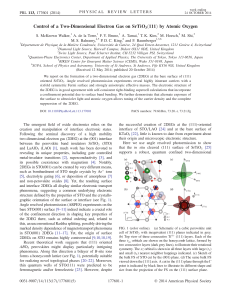 Control of a Two-Dimensional Electron Gas on SrTiO 3ð111Þ by