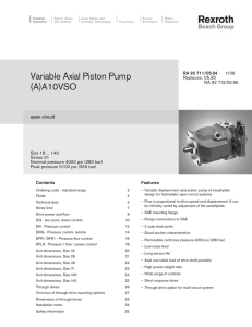 Variable Axial Piston Pump (A)A10VSO