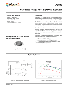 A8698 Datasheet - Allegro Microsystems