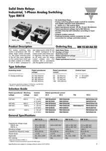 RM1E with 4-20 mA Input