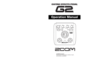 Zoom G2R Operation Manual (English 1.79 MB)