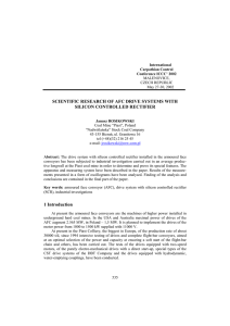 scientific research of afc drive systems with silicon controlled rectifier