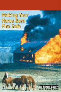 Horse Barn Fire Cover - The Humane Society of the United States