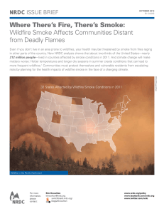 NRDC: Where There`s Fire, There`s Smoke