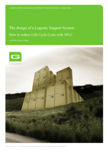The design of a Logistic Support System