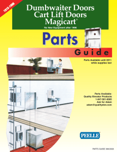 Dumbwaiter and Magicart Parts Guide