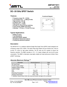 DC–35 GHz SPST Switch
