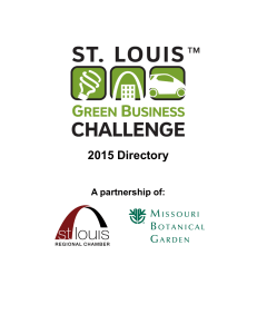 2015 Directory - St. Louis Green Business Challenge