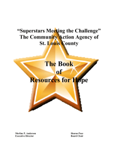 The Book of Resources for Hope - Community Action Agency of St
