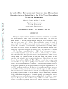Saturated-State Turbulence and Structure from Thermal and