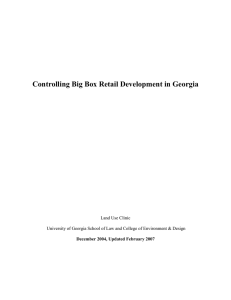 Controlling Big Box Retail Development in Georgia
