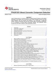 TPA2013D1 Boost Converter Component