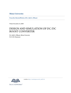 DESIGN AND SIMULATION OF DC/DC BOOST CONVERTER