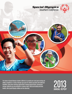 2013 Annual Report - Special Olympics Southern California