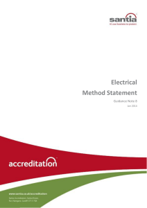 Electrical Method Statement