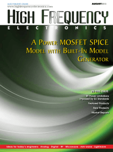 a power mosfet spice - High Frequency Electronics