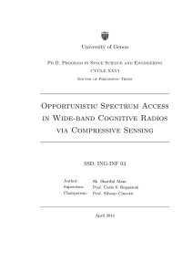 Opportunistic Spectrum Access in Wide-band Cognitive