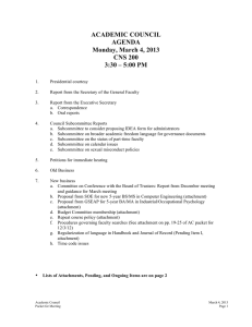 Agenda and supporting material for 3/4/2013 meeting