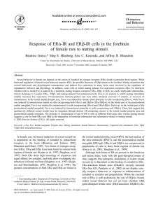 Response of ER-IR and ER-IR cells in the