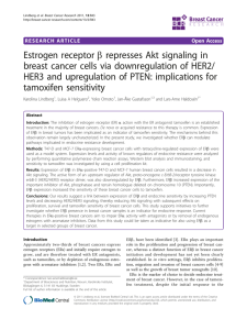 Estrogen receptor β represses Akt signaling in breast cancer cells
