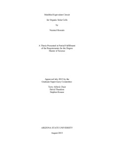 Modified Equivalent Circuit for Organic Solar Cells by Nazmul