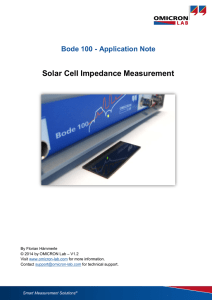 Solar Cell Impedance Measurement