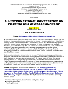 4th INTERNATIONAL CONFERENCE ON FILIPINO AS A GLOBAL